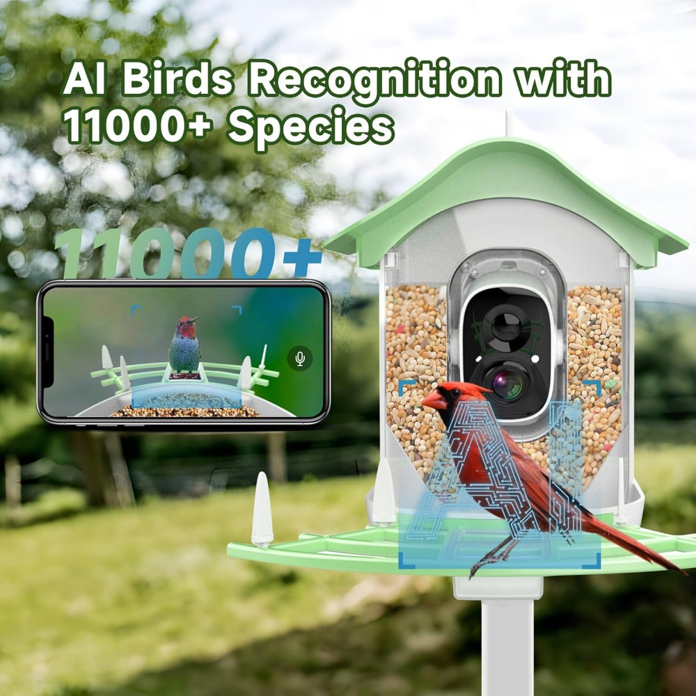 Smart Bird Feeder Camera - وحدة تغذية الطيور الذكية التي تعمل