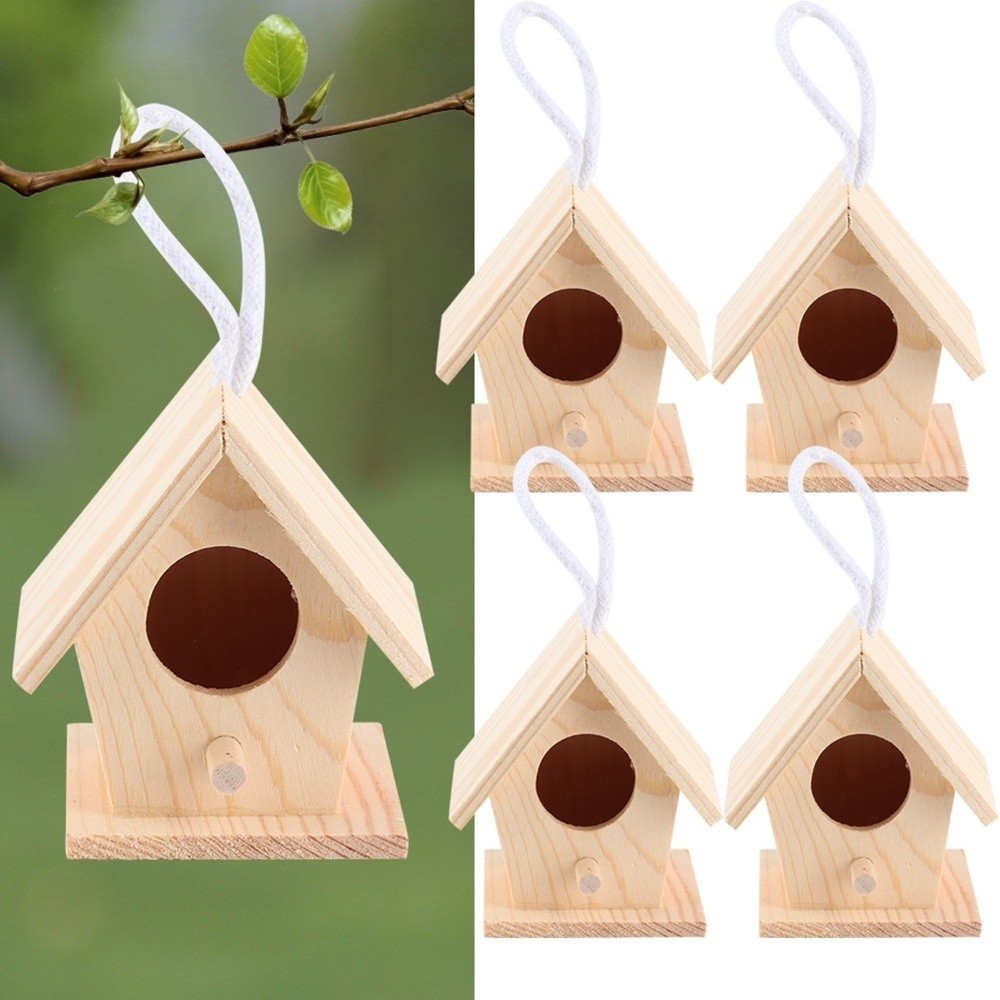4 قطع من بيوت الطيور المعلقة ا - مراجعة Insect Hotel Wood وسعره