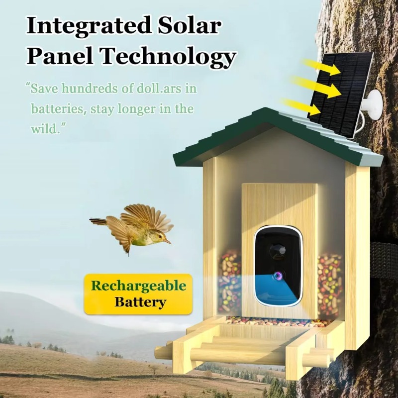كاميرا مغذي الطيور الذكية بدقة - مراجعة Smart Bird Feeder Camera وسعره