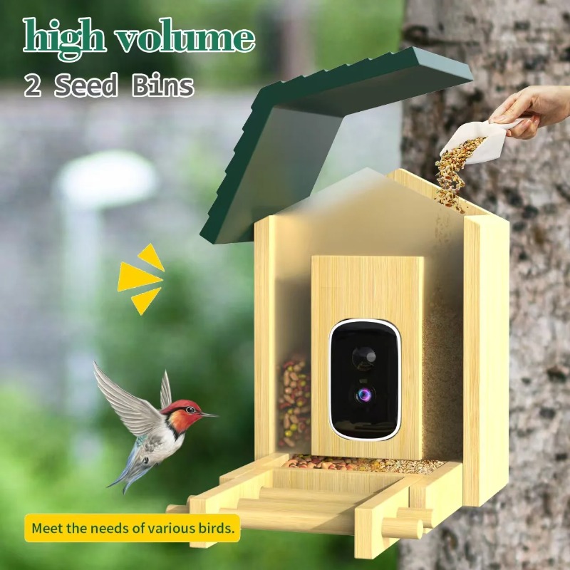 كاميرا مغذي الطيور الذكية بدقة - مراجعة Smart Bird Feeder Camera وسعره