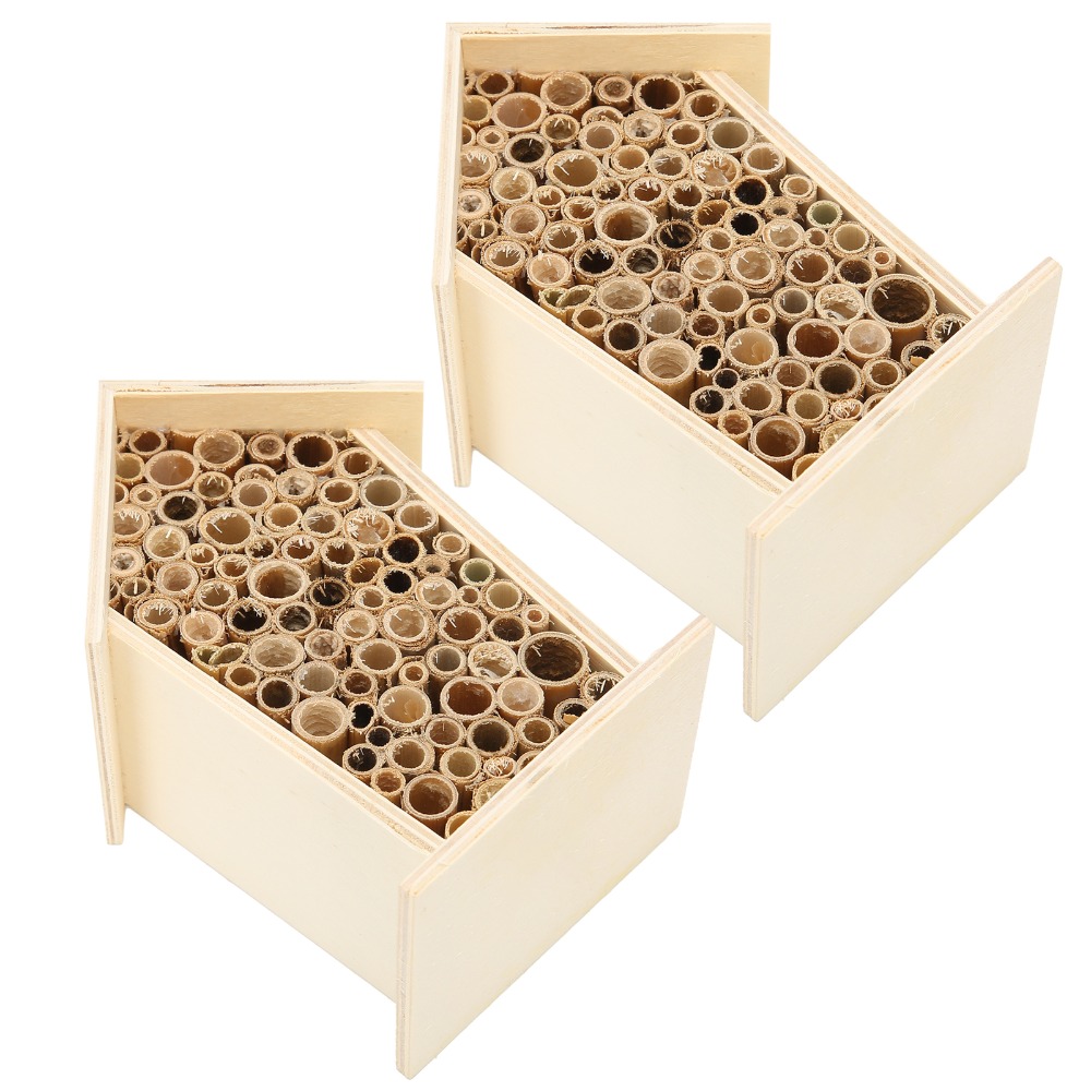 قطعتان من بيت النحل الخشبي الر - مراجعة Insect Hotel Wood وسعره