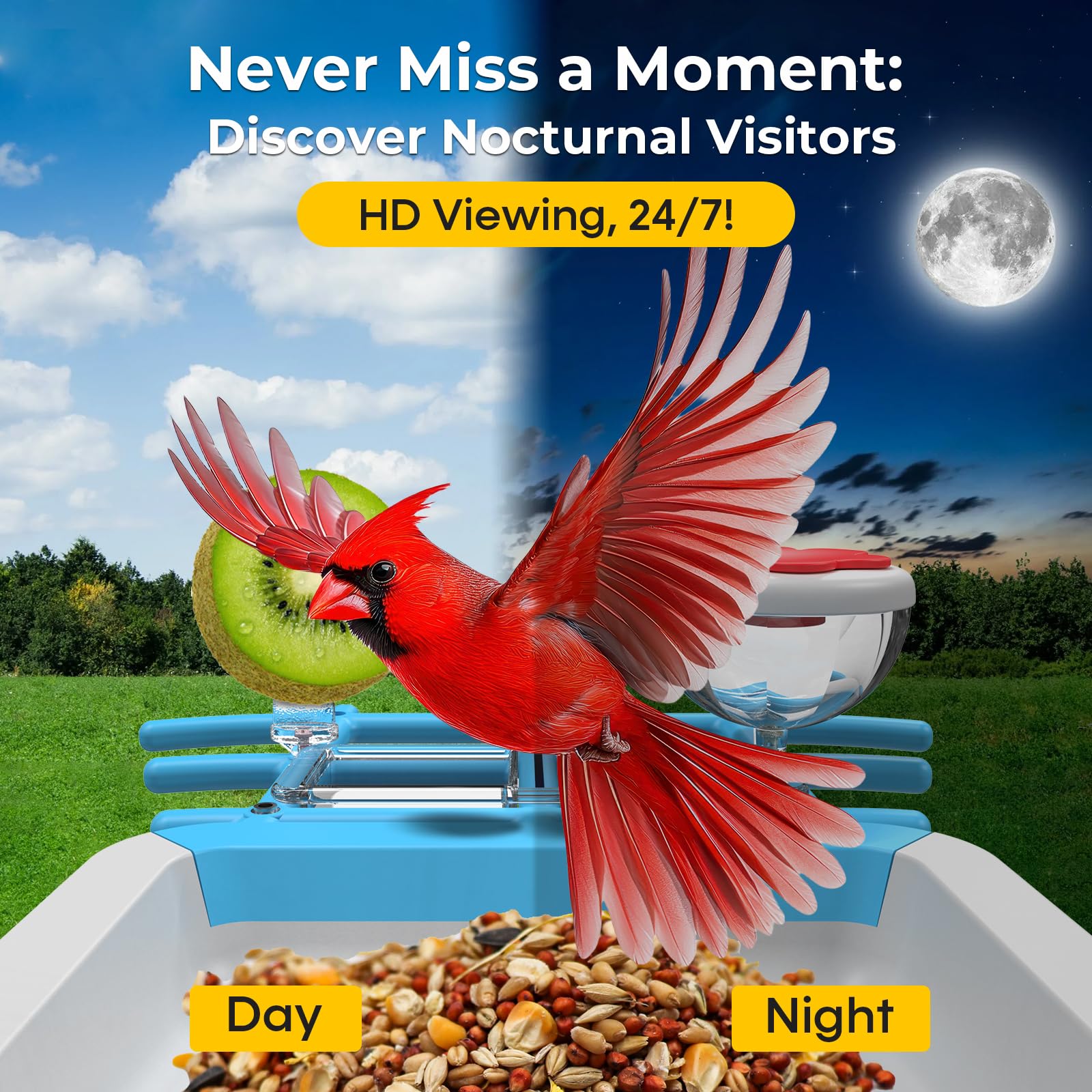 كاميرا ذكية لتغذية الطيور بدقة - مراجعة Smart Bird Feeder Camera وسعره
